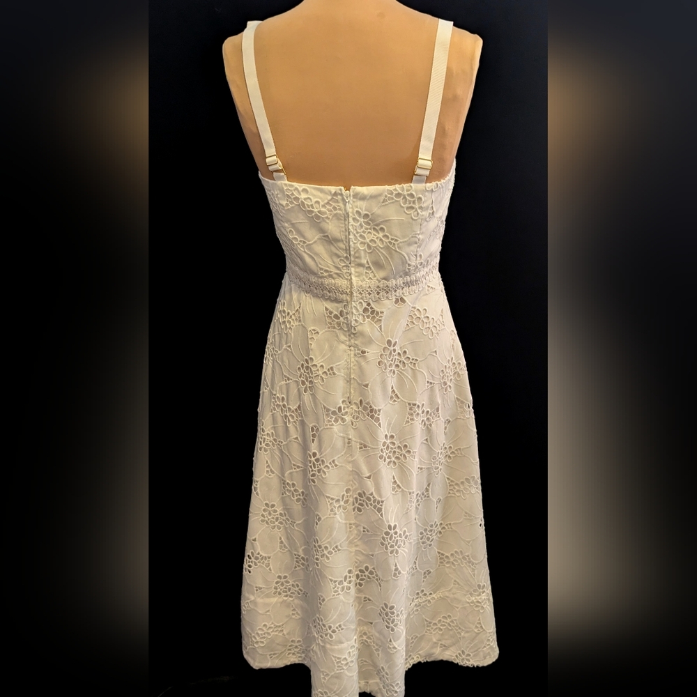 Lilly Pulitzer White Eyelet Sundress Graduation, Party, Bust 37"-38" Size 10? - Picture 8 of 10